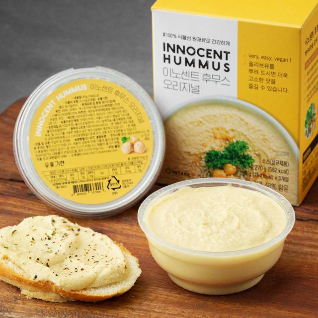 인테이크 이노센트 후무스 오리지널, 90g, 3개