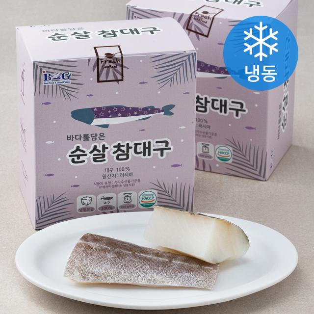 [로켓프레시] 바다를담은 순살 참대구 (냉동), 300g, 2개