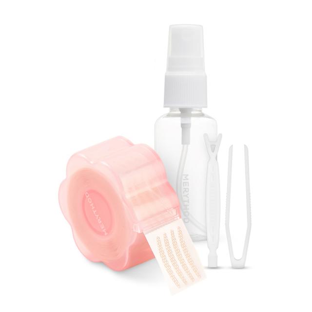 메리쏘드 왕누니 쌍테 레이스 S 본품(360매)+Y스틱+집게+30ml 공병, 혼합색상, 1세트