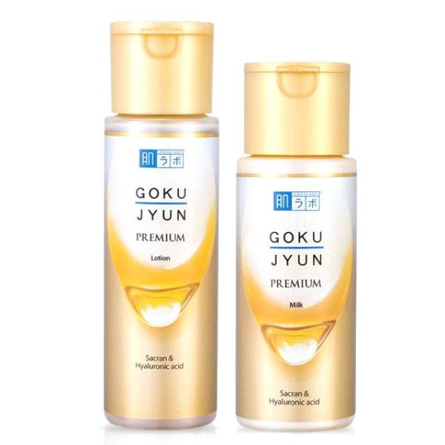 하다라보 고쿠쥰 프리미엄 로션 170ml + 밀크 140ml 세트, 1세트