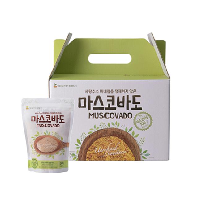 아름다운가게 마스코바도 500g x 4p 선물세트, 1세트