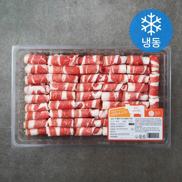 푸드랩플러스 미국산 돌돌말이 대패 우삼겹 (냉동), 800g, 1개