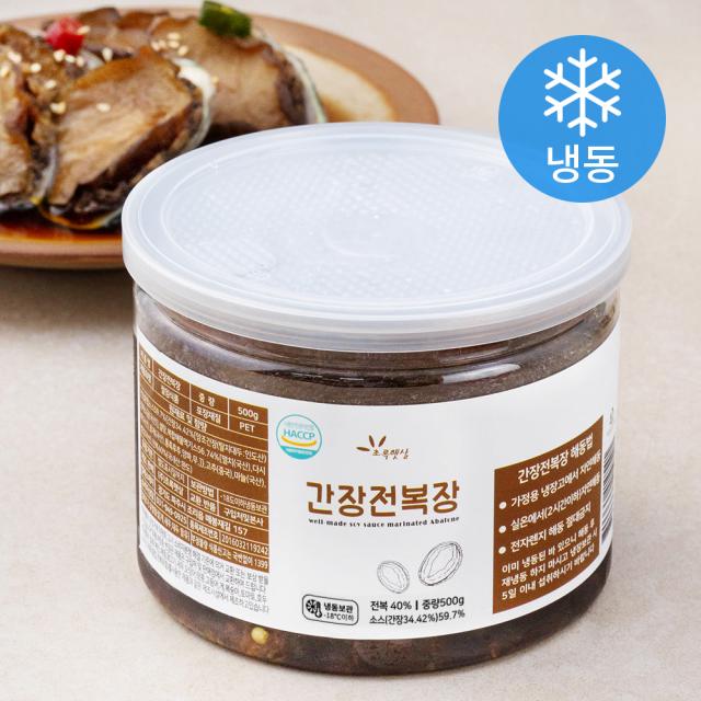 [로켓프레시] 초록햇살 간장전복장 (냉동), 500g, 1개