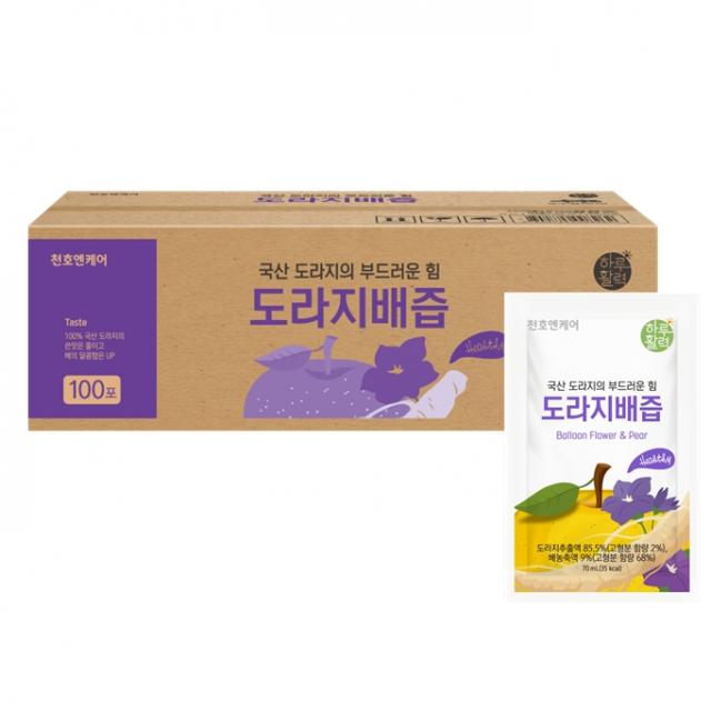 천호엔케어 하루활력 도라지 배즙 실속형 100p, 1개, 7000ml