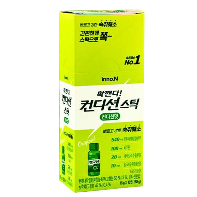 innoN 컨디션 숙취해소 스틱 컨디션맛 180g, 10개