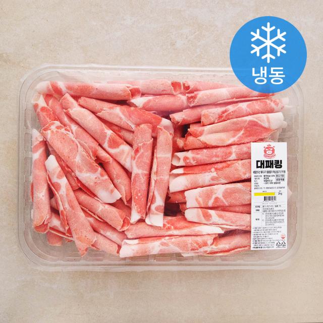 대패킹 네덜란드산 돼지고기 돌돌말이 목살 불고기 / 구이용 (냉동), 1개, 2kg