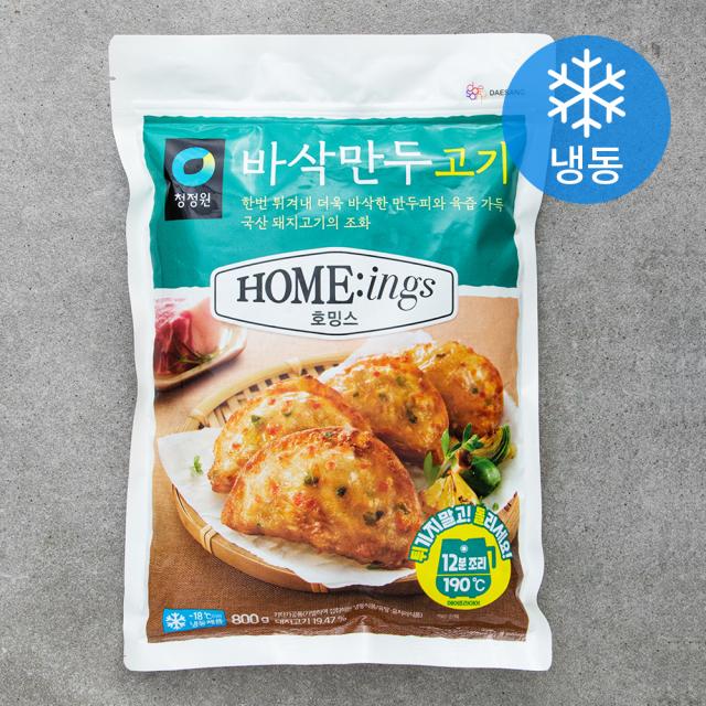 [로켓프레시] 대상 호밍스 바삭만두 고기 (냉동), 1개, 800g