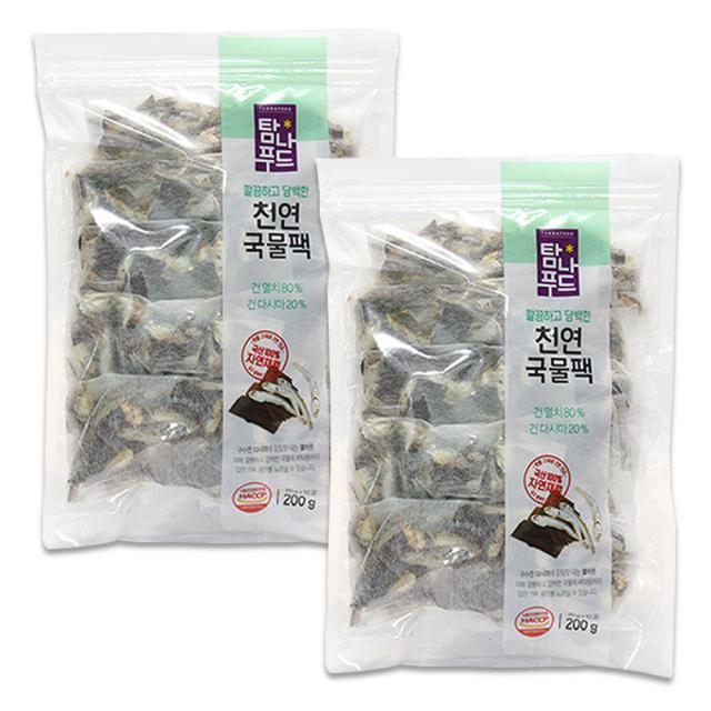 해심 깔끔 천연 국물팩 10p, 200g, 2개