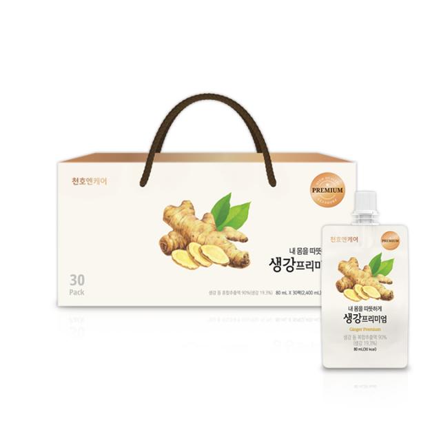 천호엔케어 내 몸을 따뜻하게 생강즙 프리미엄 30p, 1개, 2400ml