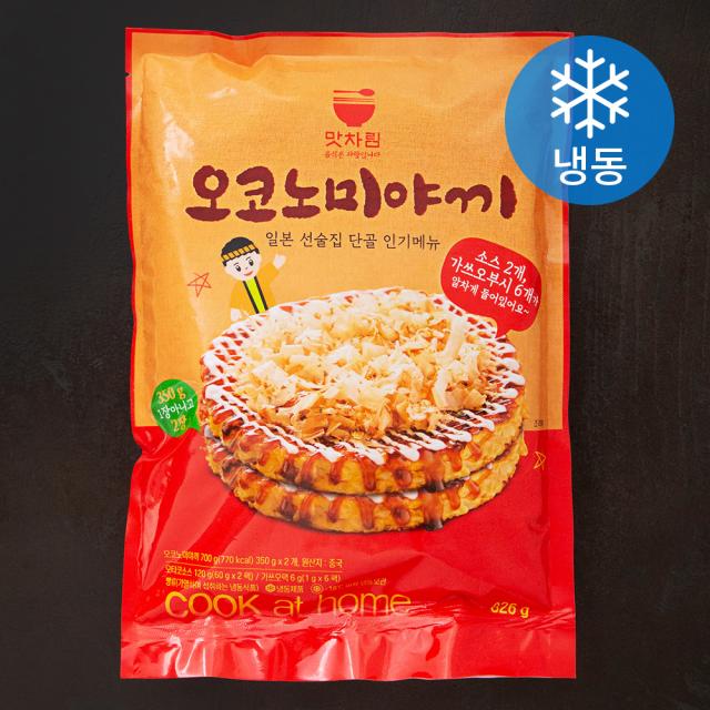 [로켓프레시] 세미원푸드 맛차림 오코노미야끼 + 소스 + 가쓰오팩 세트 826g (냉동), 1세트