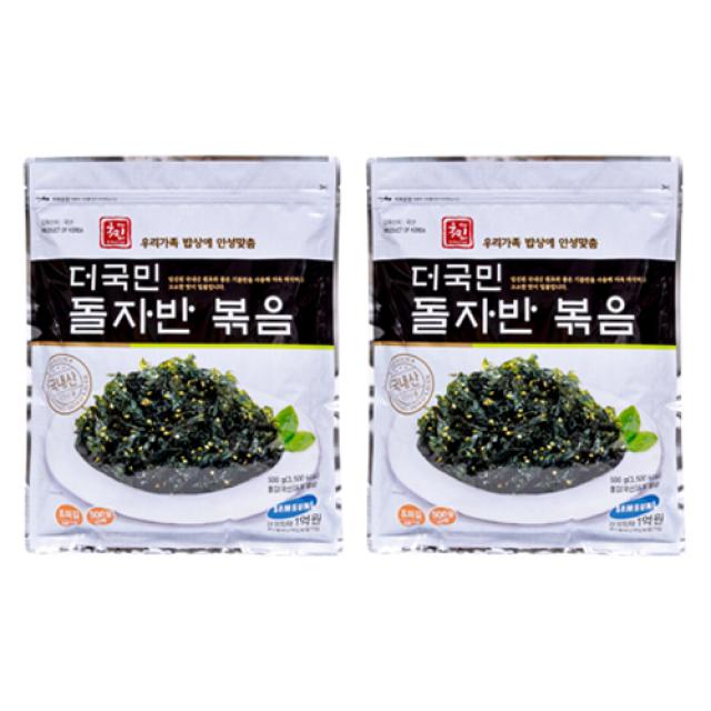 더국민 돌자반 볶음, 500g, 2개