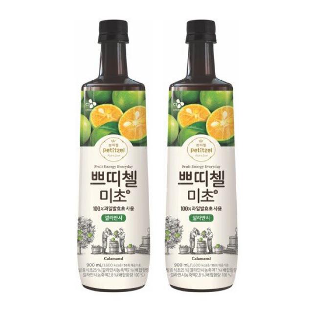 쁘띠첼 미초 깔라만시 식초, 900ml, 2개