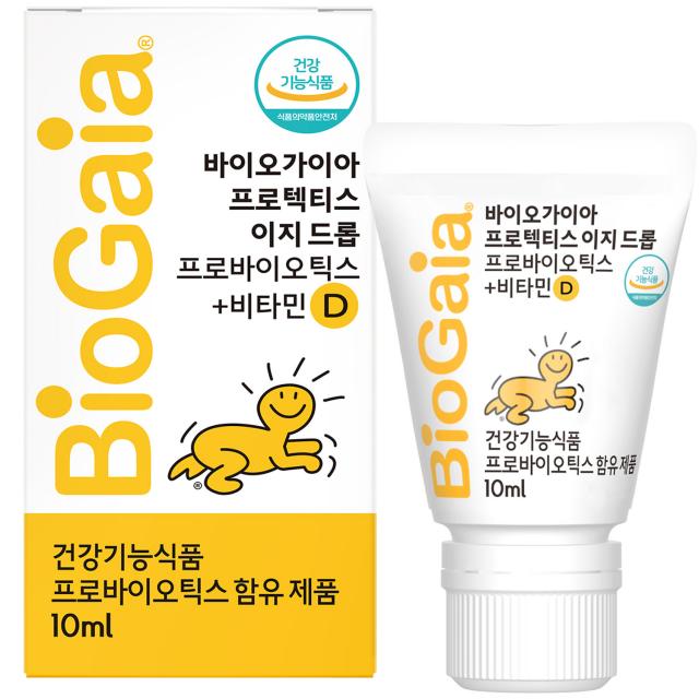 바이오가이아 프로텍티스 이지드롭 프로바이오틱스 + 비타민 D 영양제, 10ml, 1개