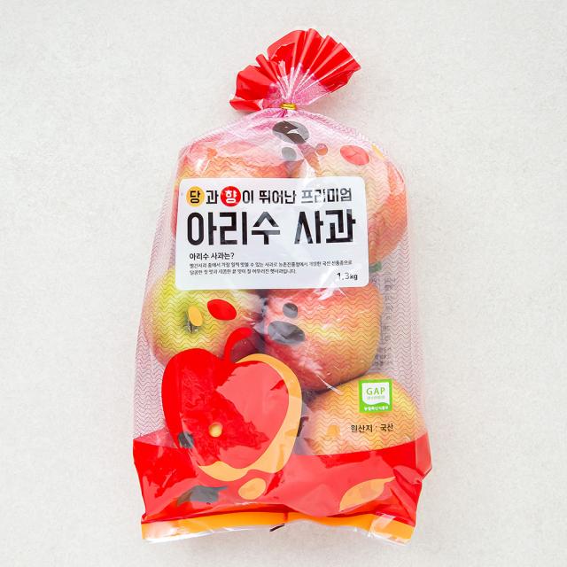 [로켓프레시] 가족 GAP 인증 안동 아리수 사과, 1.3kg, 1개