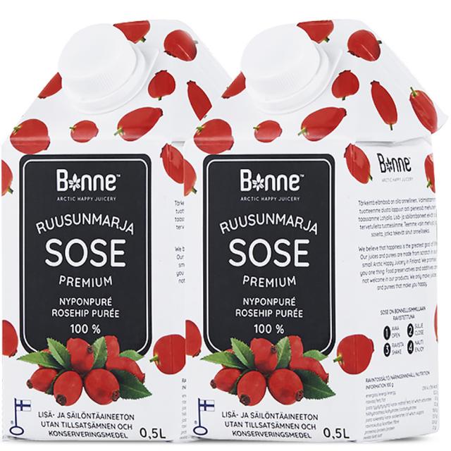 본네 로즈힙 퓨레 주스 500ml 2개