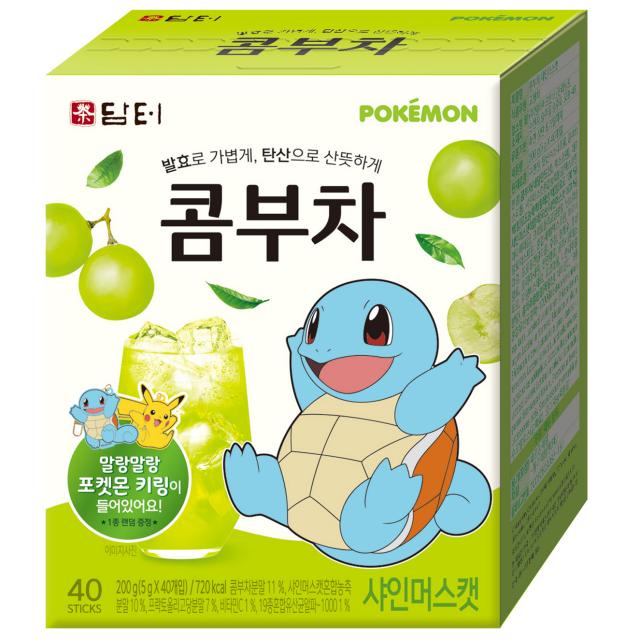 담터 포켓몬 콤부차 샤인머스켓, 5g, 40개