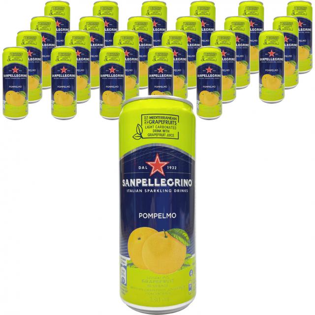 산펠레그리노 ISD 폼펠모 캔 탄산음료, 330ml, 24개