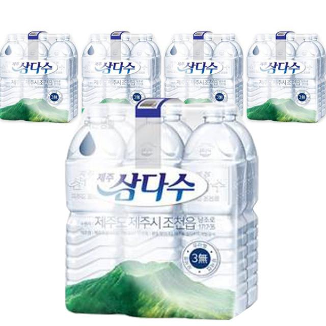 제주삼다수 그린 무라벨, 2L, 30개