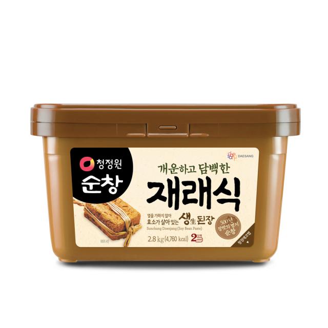 청정원순창 개운하고 담백한 재래식 생된장, 2.8kg, 1개