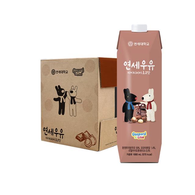 연세우유 마카다미아 초코맛 1000ml 9개