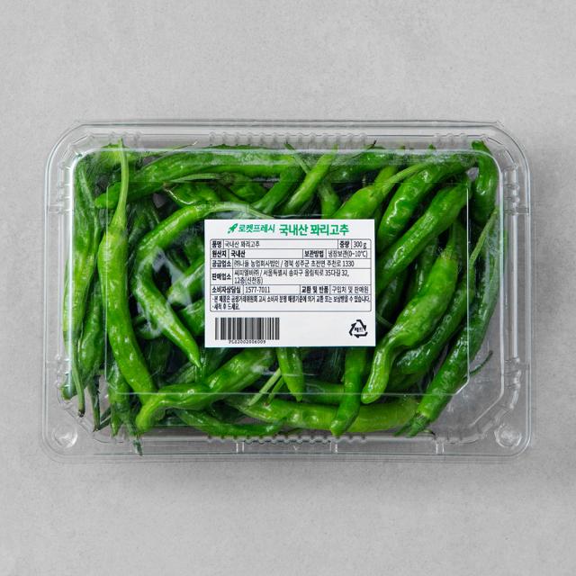 국내산 꽈리고추, 300g, 1팩