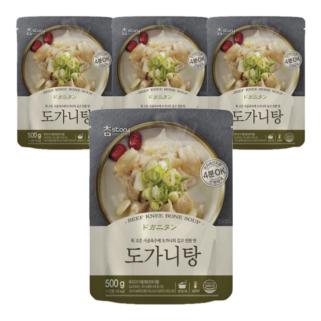 참스토리 도가니탕, 500g, 4개