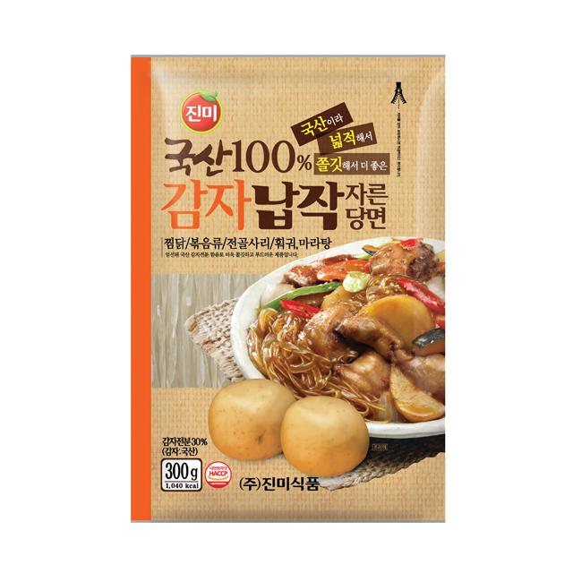 진미 국산감자 납작 자른당면 300g 1개