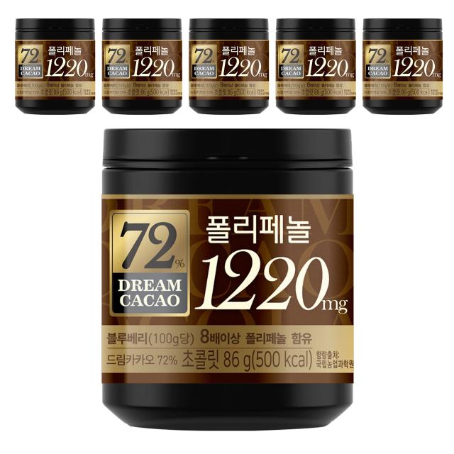롯데제과 드림카카오 72% 86g 6개입