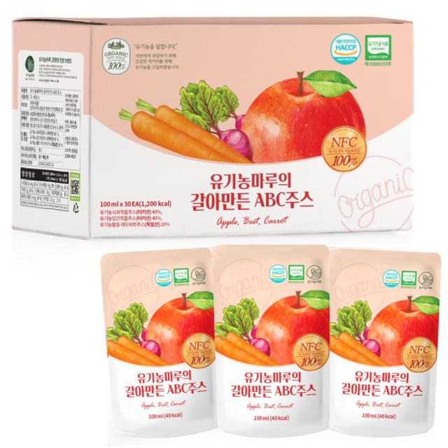 유기농마루 갈아만든 Abc 주스 100ml 30팩