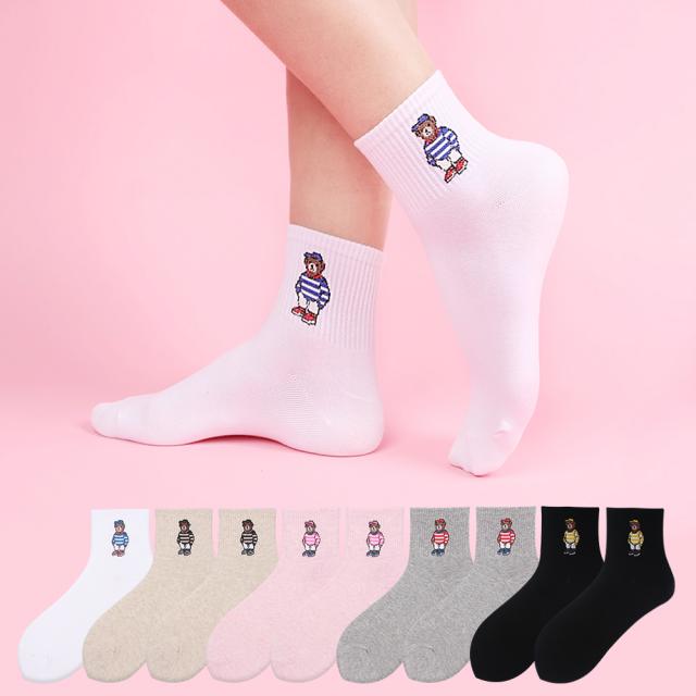 두발로 여성용 베어 카바양말 10켤레
