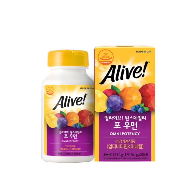 얼라이브 원스데일리 포우먼 멀티비타민 153.4g 1개 80정
