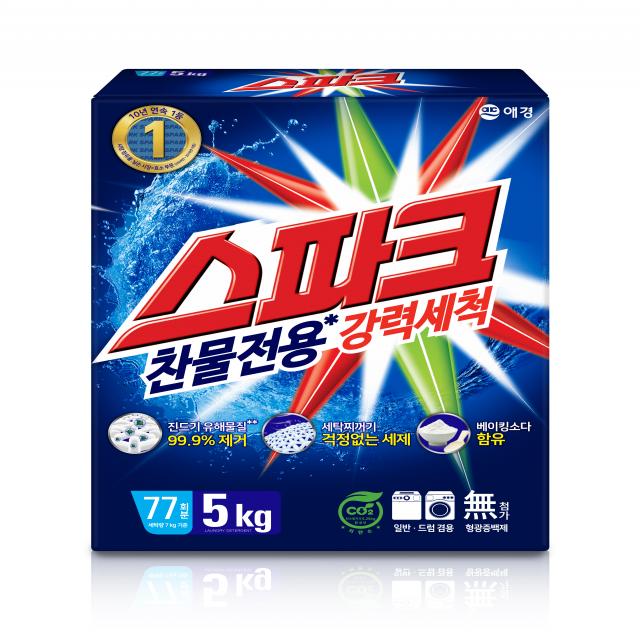 스파크 분말 세탁세제 카톤 본품, 5kg, 1개