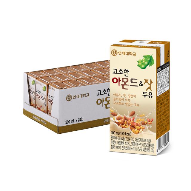 연세두유 아몬드 앤 잣 두유, 200ml, 96개