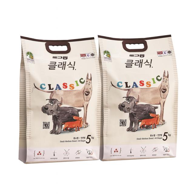 도그랑 클래식 애견사료, 5kg, 2개