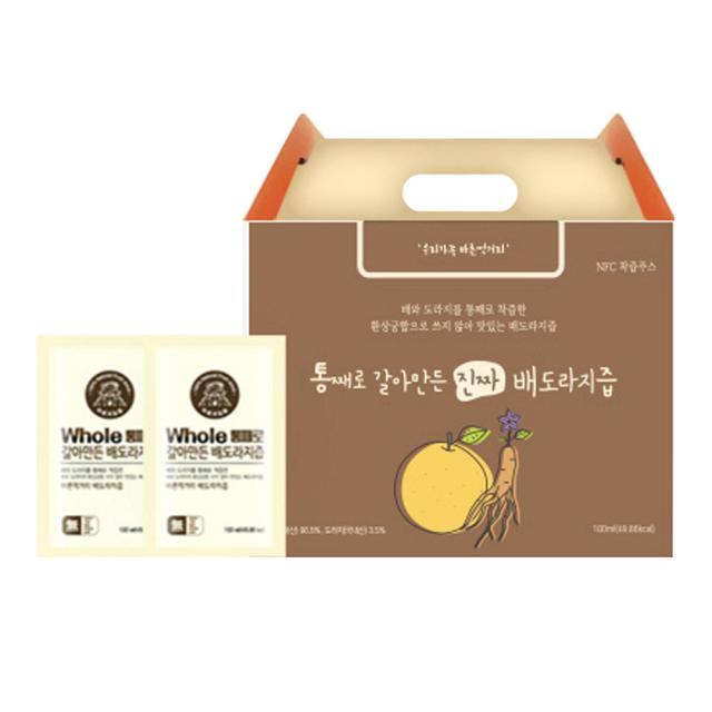 통째로 갈아만든 배도라지즙 일반파우치 100ml 50개