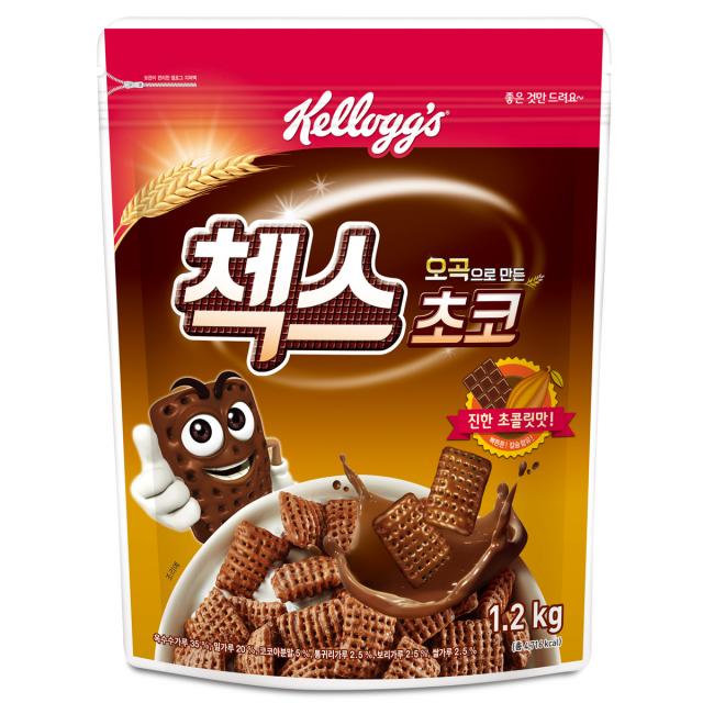 켈로그 오곡으로 만든 첵스 초코 시리얼, 1.2kg, 1개