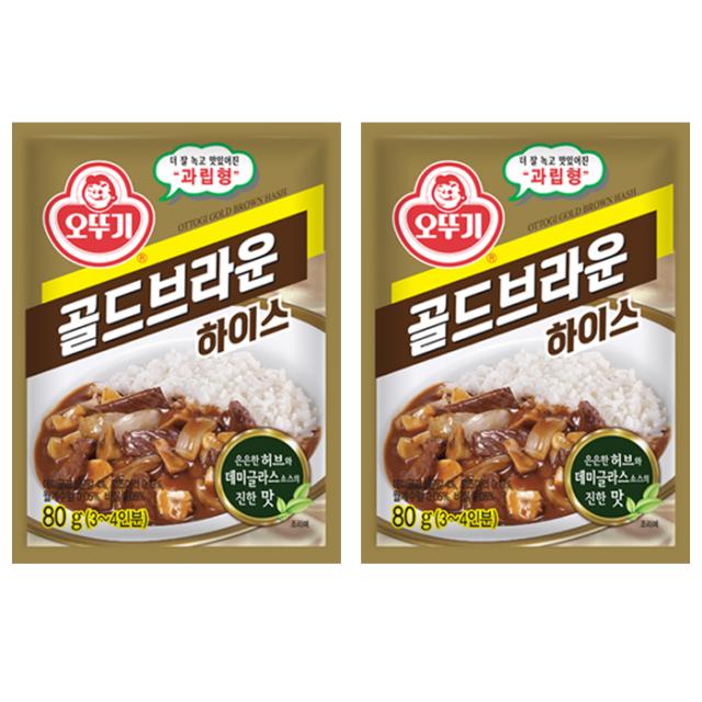 오뚜기 골드브라운 하이스, 80g, 2개