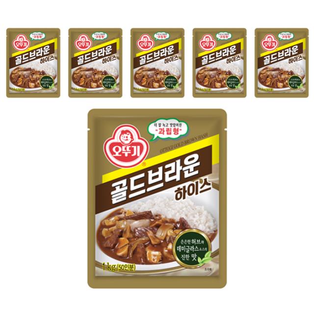 오뚜기 골드브라운 하이스, 1000g, 6개