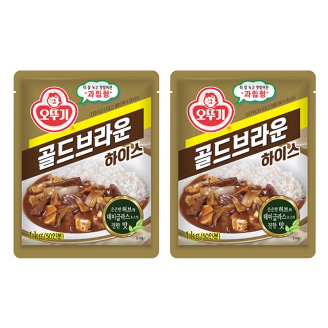 오뚜기 골드브라운 하이스, 1000g, 2개