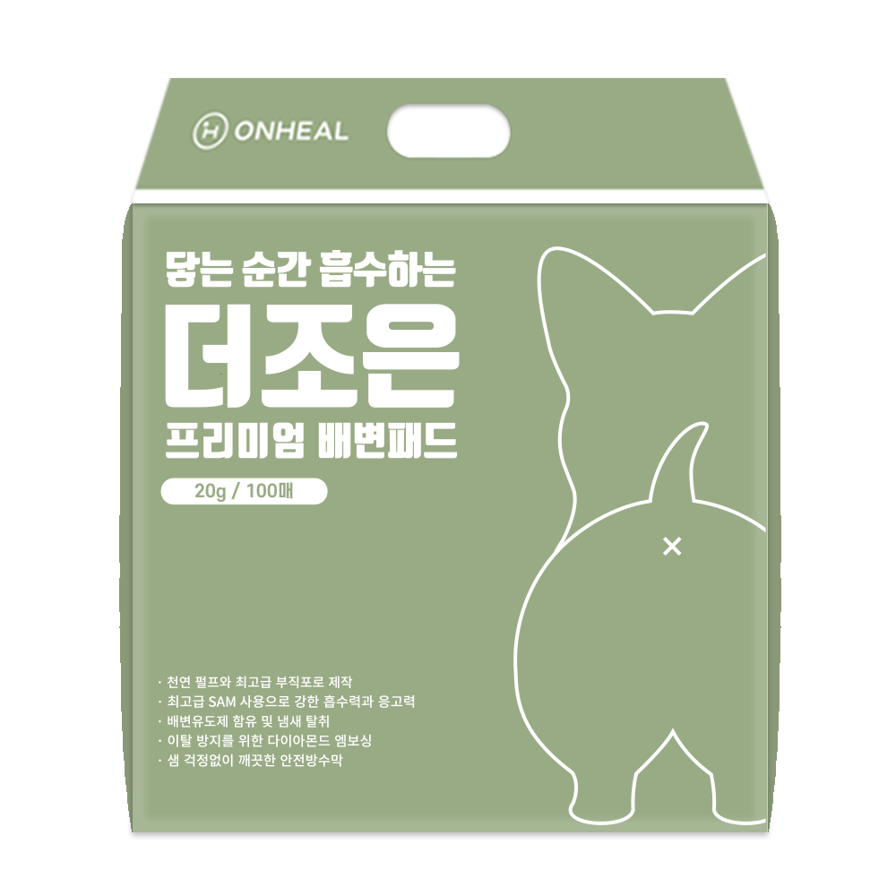 온힐 더조은 프리미엄 애견 배변패드 100p, 1개
