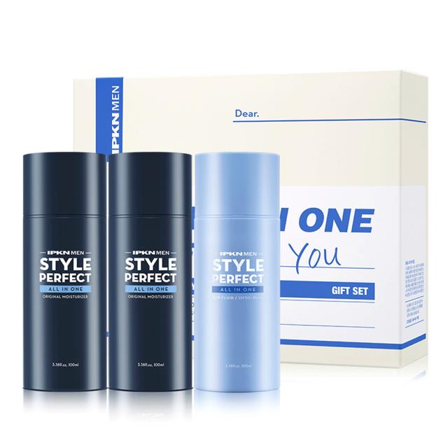 입큰맨 스타일퍼펙트 올인원 2종 세트, 올인원 100ml x 2p + 선플루이드 100ml, 1세트