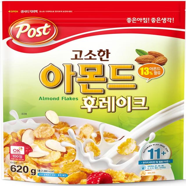 포스트 아몬드후레이크620g 620g 1개