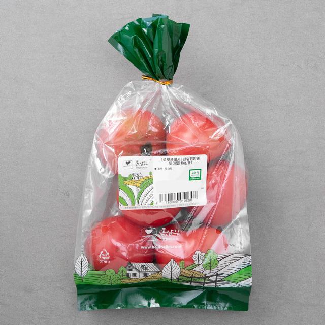 흙살림 친환경 인증 토마토 1kg 1봉