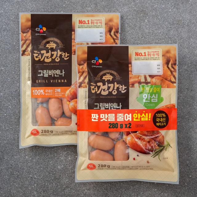 더건강한 그릴비엔나, 280g, 2개