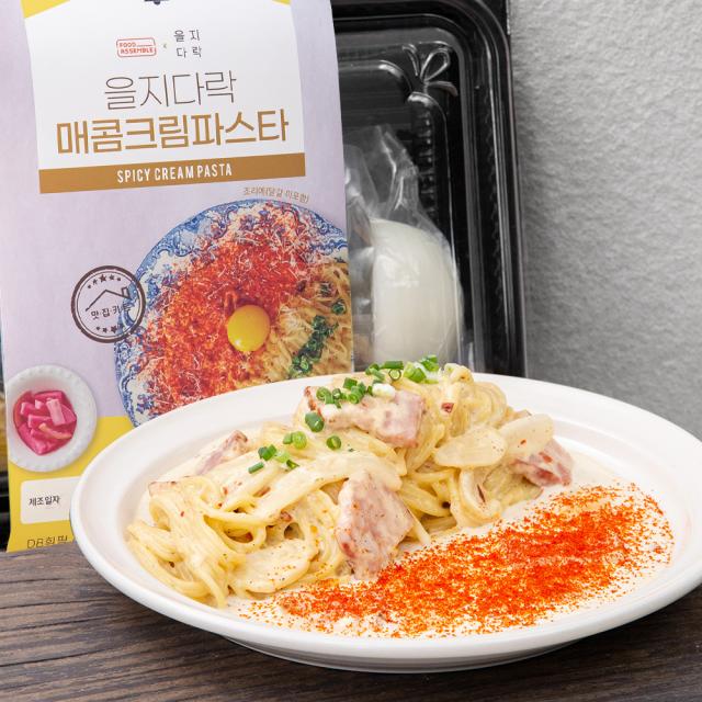 을지다락 매콤 크림파스타 밀키트, 534g, 1팩