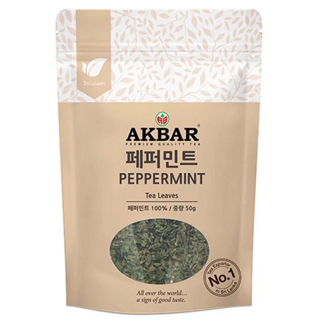 아크바 페퍼민트 허브티 잎차 50g 1개