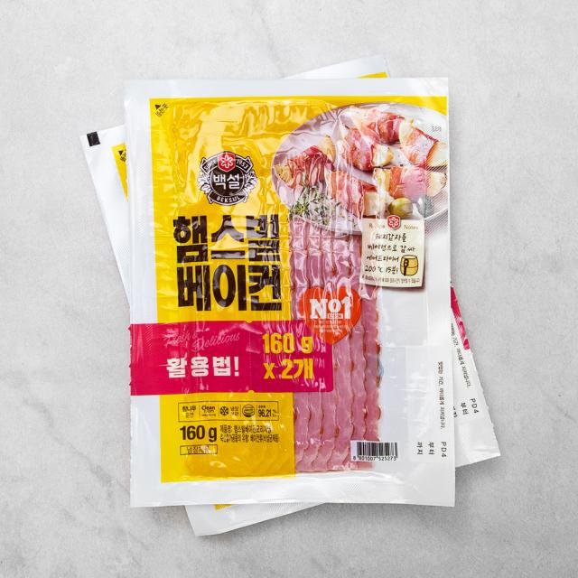 CJ제일제당 햄스빌 베이컨, 160g, 2개입