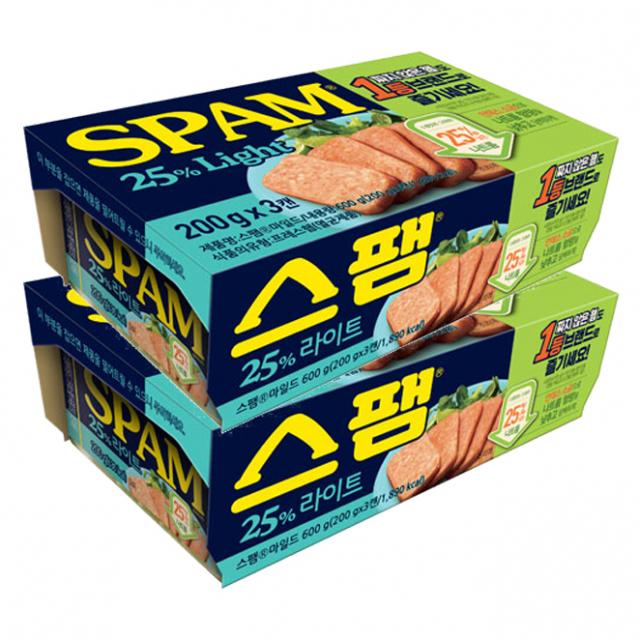 스팸 마일드 햄통조림, 200g, 6개