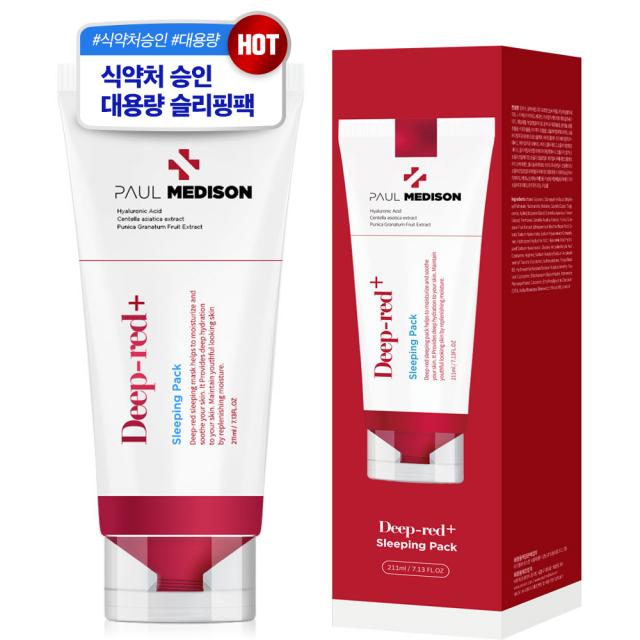 폴메디슨 딥레드 슬리핑팩 211ml 1개