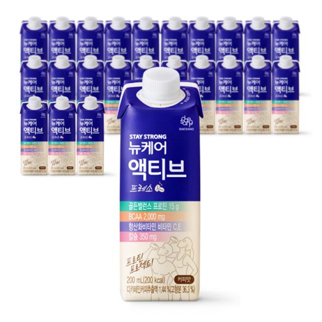 뉴케어 액티브 프레소 음료, 200ml, 24개